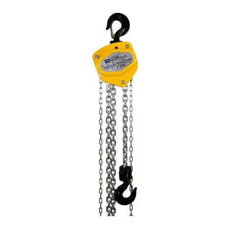 Oz Lifting Products OZ Lifting Manual Chain Hoist w/ Overload Protection, 2 Ton Capacity 15' Lift OZ020-15CHOP